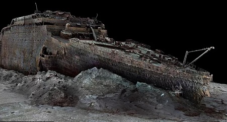 심해 속 타이타닉호, 3D 이미지로 실물 모습 재현