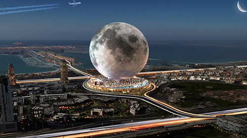 ‘달’ 모양 건물이 두바이에?