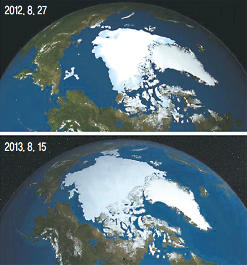 [뉴스 브리핑]북극 빙하 1년 사이 늘어, 빙하기 올까?