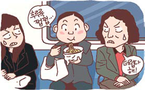 [뉴스 쏙 시사 쑥]중국 베이징 시 “지하철 안에서 음식 먹지 마”