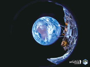 달 착륙선 오디세우스, 달로 향하는 중에 지구 모습 ‘찰칵’