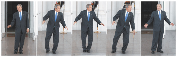 [월드 뉴스]춤 추는 부시 미국 대통령