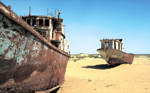 [Around the world] The tragedy of Aral Sea A lake turns into